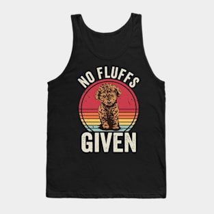 No Fluffs Given Funny Cavapoo Tank Top